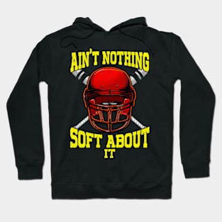 Cute Ain't Nothing Soft About It Softball Pun Hoodie